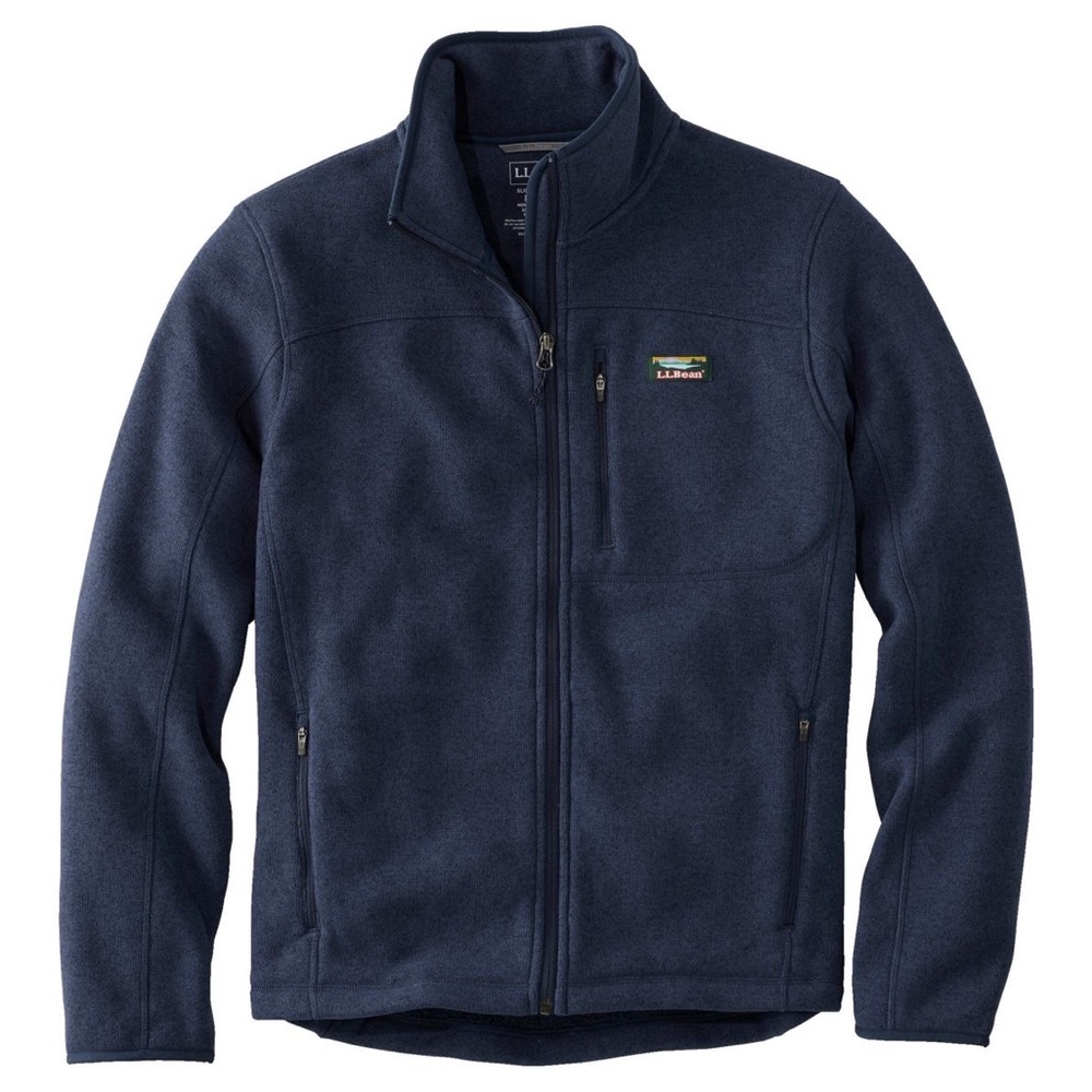 LL Bean Sweater Fleece Full Zip Jacket - Size M